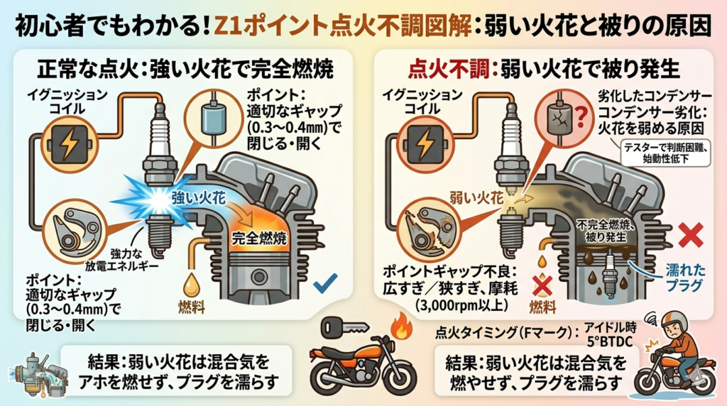 ポイント点火の不調