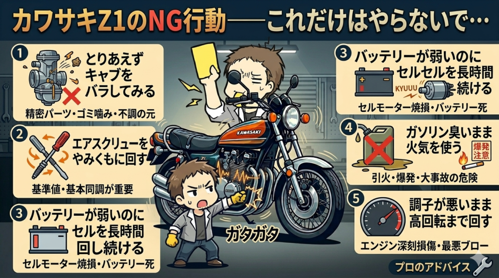 Z1におけるNG整備