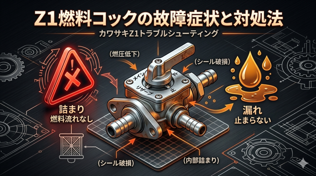 Z1燃料コック故障