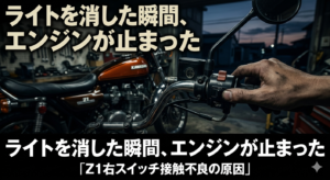 Z1右スイッチ接触不良の原因