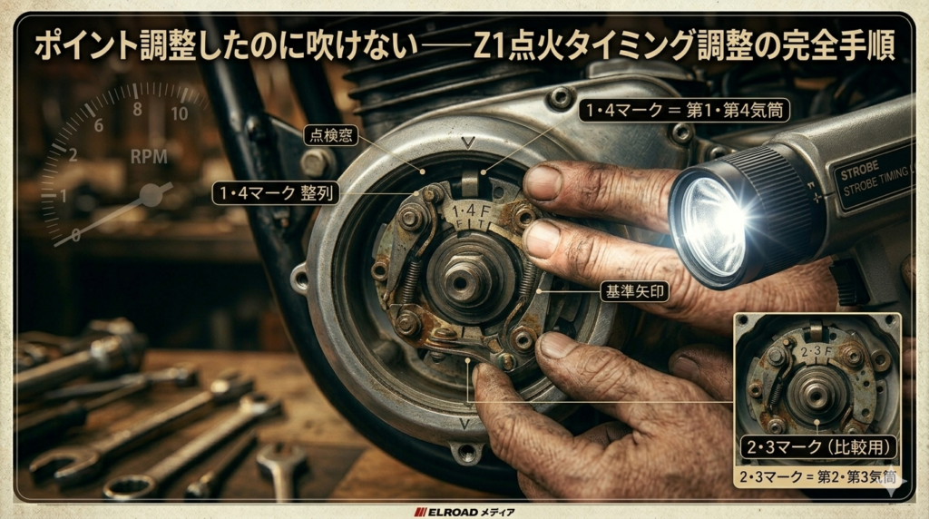 Z1の点火タイミング調整