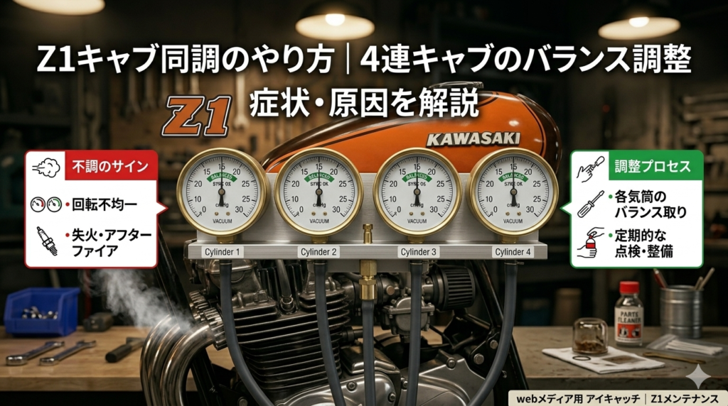 Z1キャブ同調狂う
